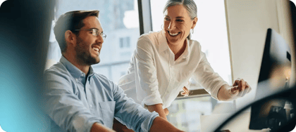 man-and-woman-at-work